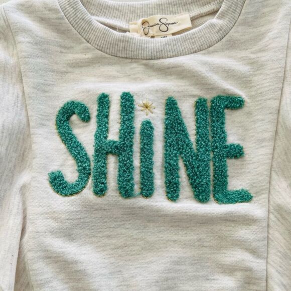 Jessic Simpson Baby Girls Outfit ‘Shine’ Sweatshirt and Pants Size 12 Months NWT - Picture 4 of 13